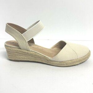 Lifestride Women's Kimmie Wedge Sandals Almond, Size 8.5W